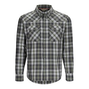 Simms Brackett Long Sleeve Shirt Men's in Backcountry Clover Plaid